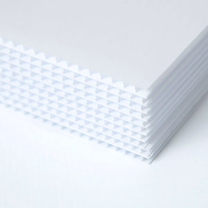 Picture of a Stack of Corrugated Plastic 