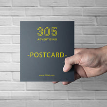 Load image into Gallery viewer, Printed postcard, customer&#39;s hand holding custom printed postcard